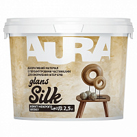 Декоративне покриття Aura Мокрий шовк Silk Glans 2,5 л 3кг