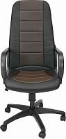 Кресло Nowy Styl Turbo (CH) ECO-30/ECO-31 черно-коричневый 