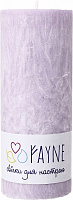 Свічка Циліндр пальмова фіолетова 6х15 см ТМ FAYNE