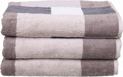 Рушник махровий Mosaic 80x150 см пісочний Cawo