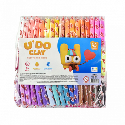 Воздушная лепка Strateg U'DO Clay 51 шт. 30921