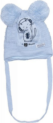 Шапочка дитяча для хлопчика Luna Kids р.42 блакитний 2213