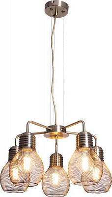 Люстра подвесная Altalusse INL-6143P-05 5x40 Вт E27 античная бронза 