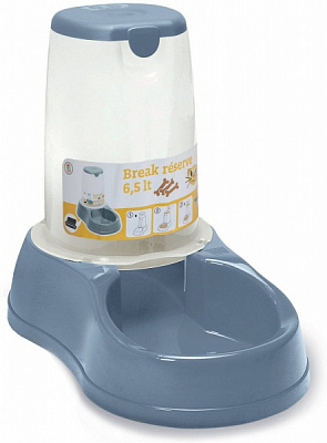 Миска-дозатор Stefanplast Break reserve Food 65 л металевий-синій