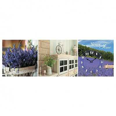 Часы настенные на полотне Поля прованса 06-310