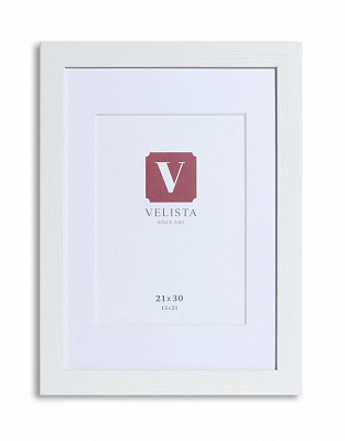 Фоторамка с паспарту Velista 24W-6003v 21х30/15x21 см белый