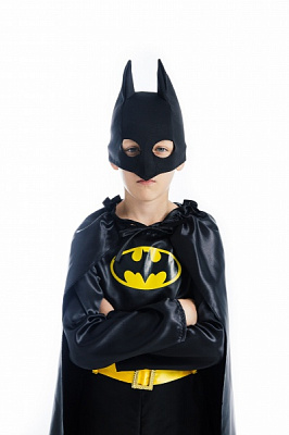 Костюм новогодний КАРНАВАЛІЯ Бэтмен 3D р.110-116 черный 