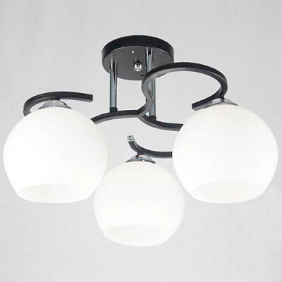 Люстра стельова Геотон С479-3 3x60 Вт E27 чорний