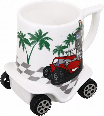 Чашка с колесами 400 мл Helios