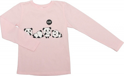 Реглан для девочки Luna Kids Panda р.152 розовый 