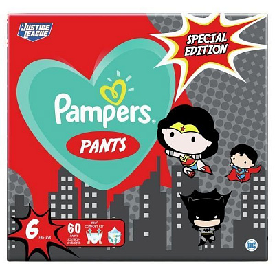 Підгузки-трусики Pampers Pants Розмір 6 (15+ кг) 60 шт.