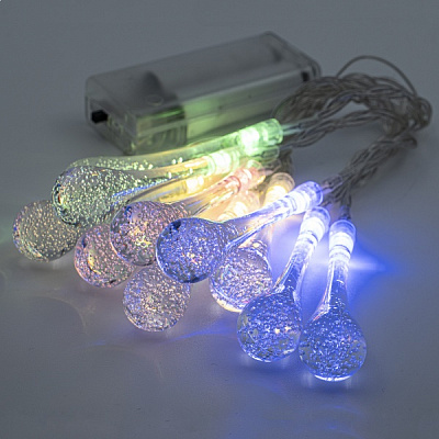 Декоративная гирлянда Altalusse (INL-2709B-10 Multicolor) встроенный светодиод (LED) 10 ламп 1,5 м 