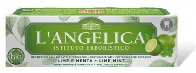 Зубна паста L'ANGELICA насолода смаків Лайм і м'ята 75 мл