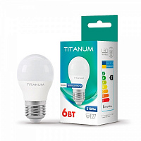 Лампа світлодіодна TITANUM 6 Вт G45 матова E27 220 В 3000 К 25681 
