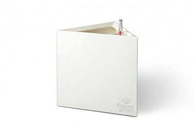 Горшок для цветов Plastkon Triangle Flower Lover треугольный 2,3 л белый 