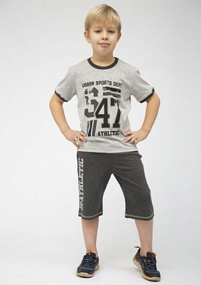 Костюм для хлопчиків Roksana Activе р.104-110 сірий 0012/12141