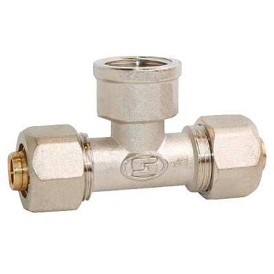 Трійник обжимний внутрішній Gross 26х3/4'х26