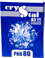 Папір офісний Crystal A5 80 г/м СRYSTAL PRO білий 
