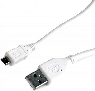 Кабель CABELEXPERT USB – microUSB 1 м білий (CCP-mUSB2-AMBM-W-1M)