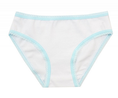 Трусы для девочки Luna Kids с мятным кантом р.146-152 белый 
