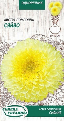 Насіння Семена Украины айстра помпонна Сяйво 771900 0,25 г