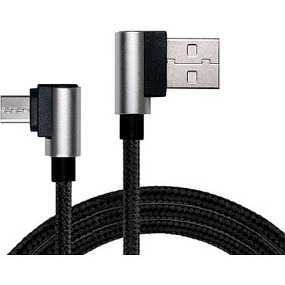 Кабель Real-el USB – microUSB 1 м чорний (USB 2.0 Premium AM-Micro USB 1)