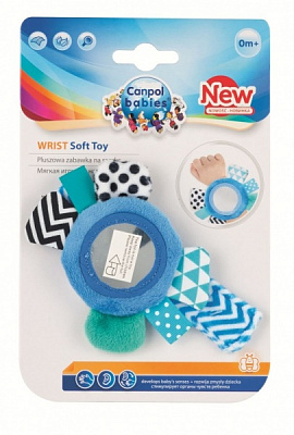 Игрушка Canpol Babies на руку с зеркалом синяя