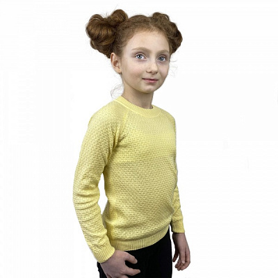 Джемпер дитячий для дівчинки ART KNIT Весна р.116 жовтий