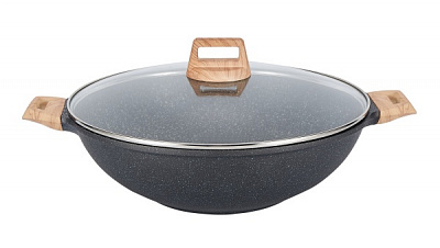 Сковорода WOK із кришкою Eco Petra Wok w.lid 36 см KN91636 Kohen