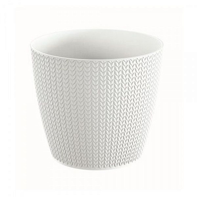 Горщик для квітів Prosperplast WHEATY 190 мм круглий 5,97л білий (26286-449)