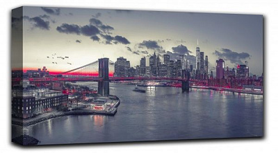 Репродукция New York 1145-Pano-2C02 80x150 см RozenfeldArt 