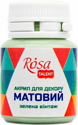 Акрил для декору Зелена вінтаж, матовий, 20 мл Інше