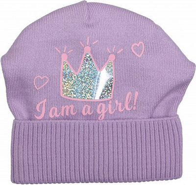 Шапочка дитяча для дівчинки Luna Kids р.52-54 бузковий 2390