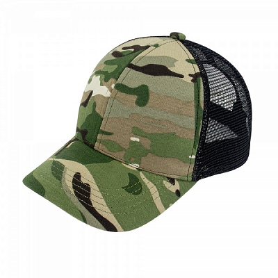 Кепка Expert ® Тактична, чорна з сіткою р 60 multicam