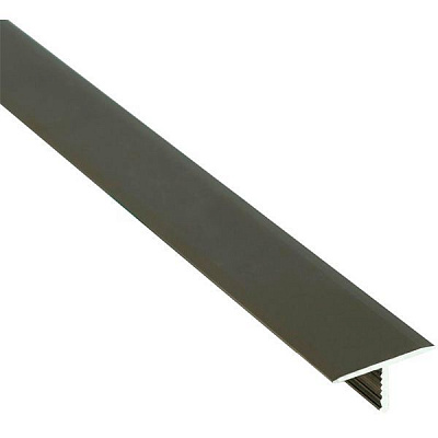 Порожек алюминиевый анодированный тавровый Braz Line 18x2700 мм бронза