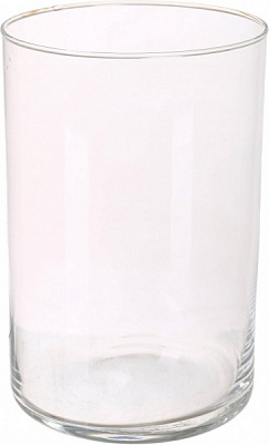 Ваза стеклянная Цилиндр прозрачная h18 d12 18 см 