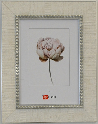 Рамка для фото Арт-Сервіс ЭА-01809 1 фото 15x21 см белый с серебристым 