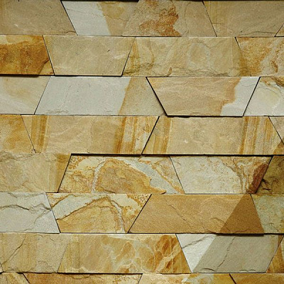 Камінь KLVIV піщаник Опілля жовте 60 мм 0,5 кв.м