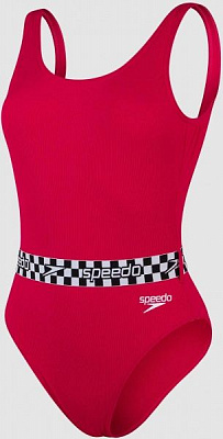 Купальник Speedo BELTED_DEEP_U-BK_1PC_AF 8-12363F338 р.38 красный