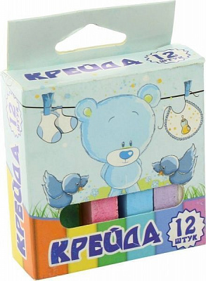 Крейда шкільна кольорова 12 шт. 110705P iTEM
