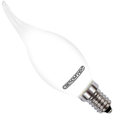 Лампа светодиодная Светкомплект FIL VII CA35 4,5 Вт E14 3000 К 220 В матовая 