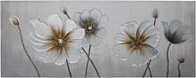 Картина Silver flowers 150x60 см GF-W100370H 