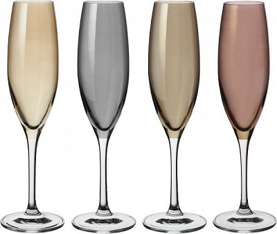 Набор бокалов для шампанского Polka Metallics 225 мл 4 шт. LSA