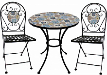 Комплект металевих меблів Indigo Парма чорний/з візерунком