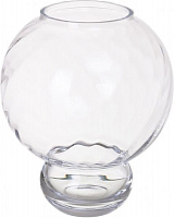 Ваза стеклянная прозрачная Бол декор d17 см Wrzesniak Glassworks