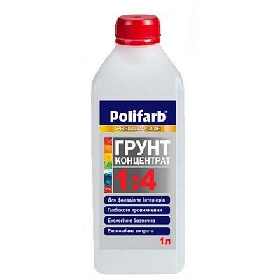 Ґрунт глибокопроникна Polifarb концентрат 1: 4 1 л