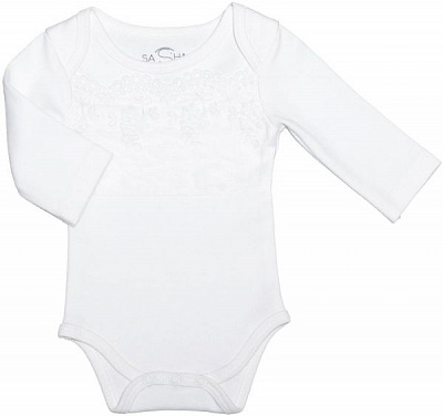 Боди для девочки Sasha детский праздничный р.56 молочный 85415130 