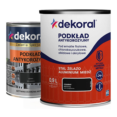 Ґрунт-антикор Dekoral Емаколь RAL 3009 оксидно-червоний глянець 0,9л