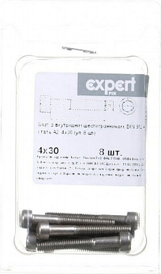Болт метрический DIN912 4x30 мм 8 шт.