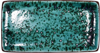 Тарелка прямоугольная 16х30 см Тиффани Бирюза Manna Ceramics